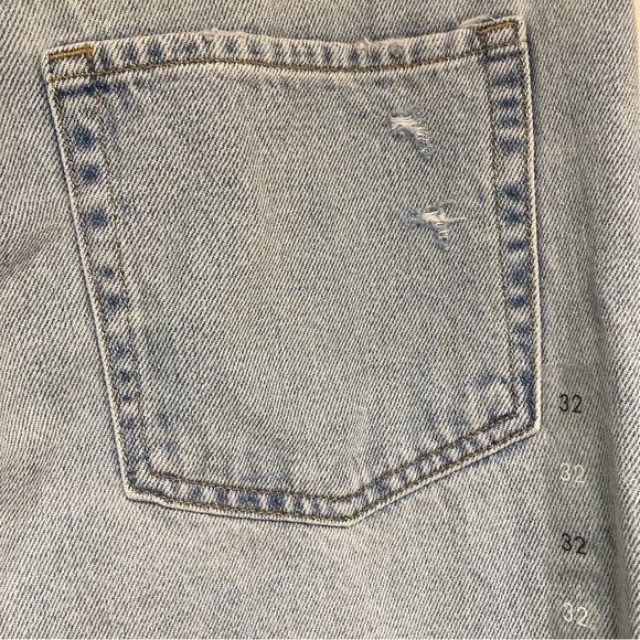 Pacsun Women’s 90’s Boyfriend Jeans Distressed Blue High Rise Relaxed Leg 32 - Picture 8 of 16